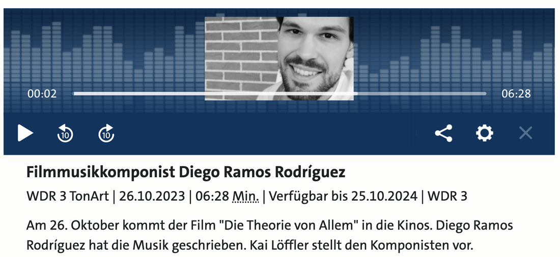 Radio Portrait for WDR3 Tonart (Oct 2023)